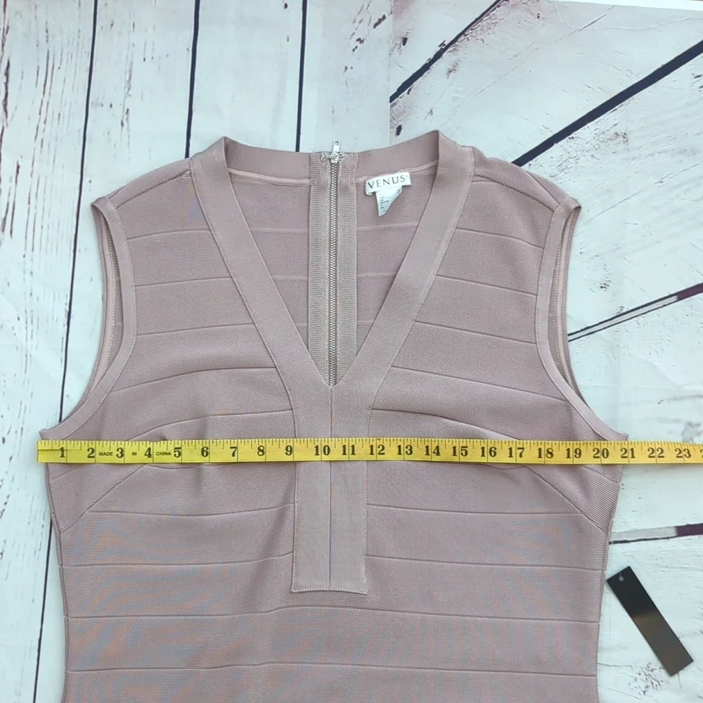 Venus Dress, bandage bodycon, Fringe Flapper, slimming, women's 22, NWT - Picture 9 of 12